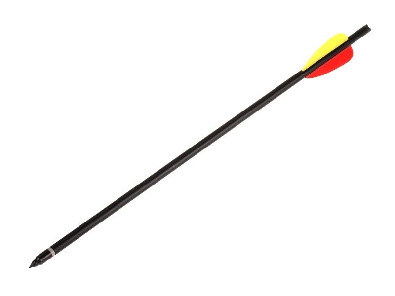 Стрела арбалетная алюминиевая MK-AL16/6BK (черная) (6 шт. блистер)