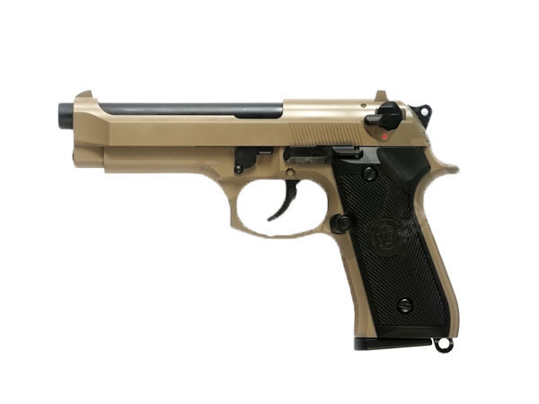 Пистолет страйкбольный (WE) Beretta M92F металл, CP301(TAN)