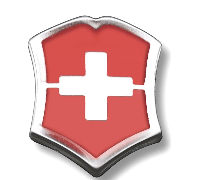 Значок Victorinox в форме креста на щите