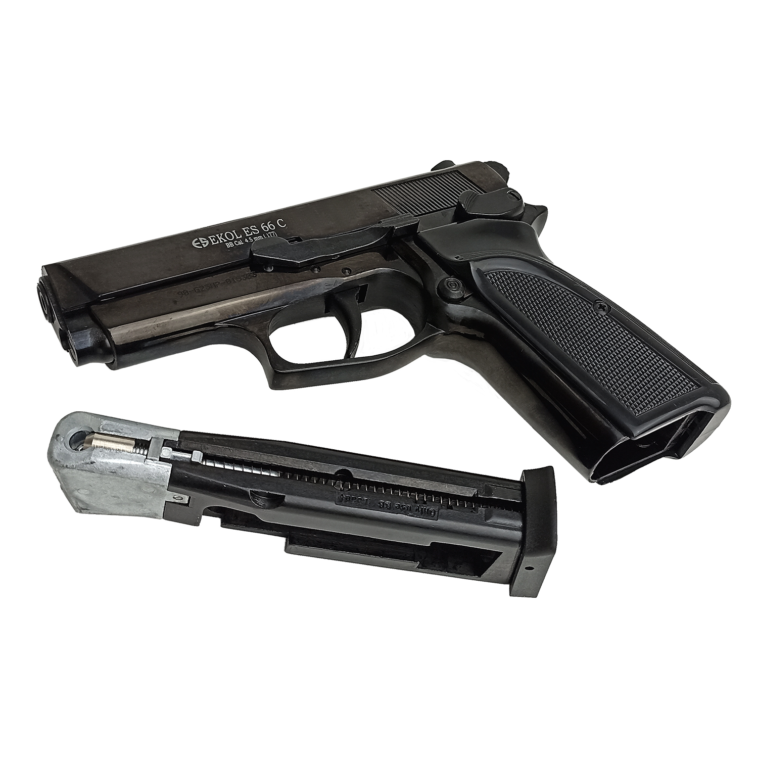 Пистолет пневматический EKOL ES 66 C Black (металл) кал. 4,5 мм. 3 Дж.