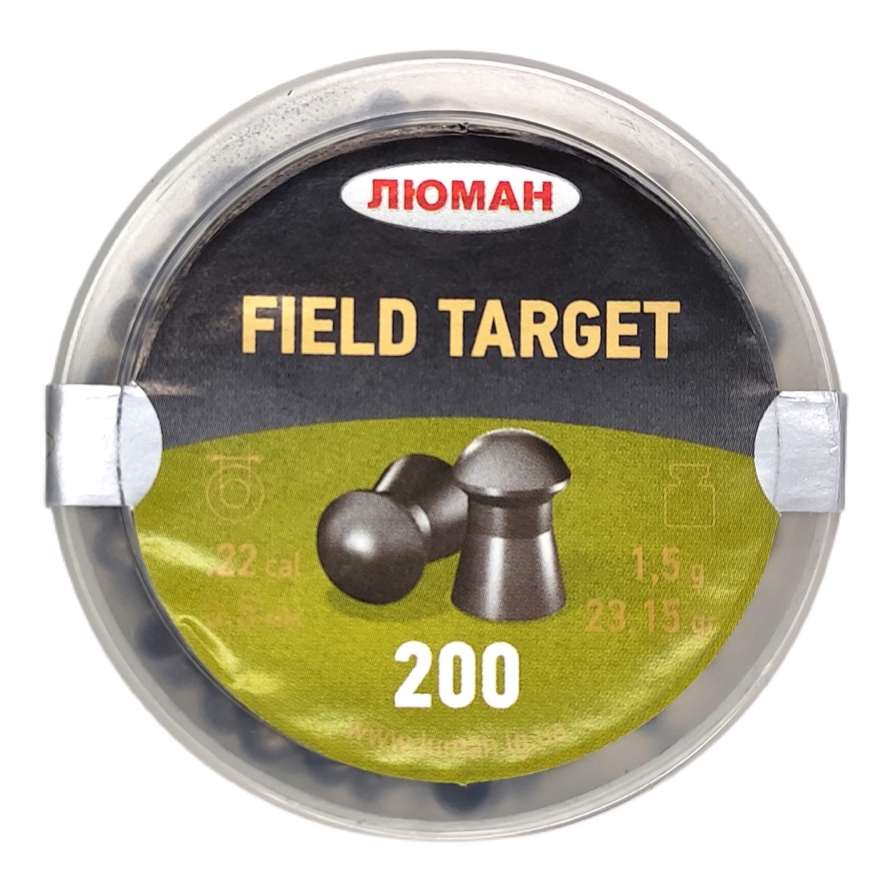 Пули Люман Field Target, калибр 5,5 мм., вес 1.5 г, 200 шт