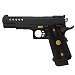 Страйкбольный пистолет (WE) M1911 Hi-Capa 5.1, металл, перфорированный кожух, WE-H002