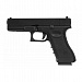 Пистолет страйкбольный (KJW) Glock G17 GBB CO2, металлический слайд, модель - KP-17-MS.CO2-BK