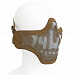 Маска сетчатая с 2-мя ремешками на нижнюю часть лица Tan Skull KV19-008TS