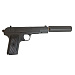 Пистолет страйкбольный Stalker SATTS Spring (ТТ) + имитация ПБС, 6 мм