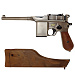 Пистолет страйкбольный (WE) Mauser 712, SILVER, металл, короткий магазин, WE-712-SV