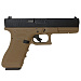 Пистолет страйкбольный (WE) Glock-18 gen3, авт, металл слайд WE-G002A-TAN / GP617A(TAN)