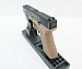 Пистолет страйкбольный (KJW) Glock G17 GBB GAS, металлический слайд, модель - KP-17-TAN