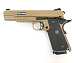 Пистолет страйкбольный (KJW) Colt M1911 M.E.U. GBB, GAS, TAN, металл, модель - KP-07 GAS -TAN