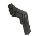Пистолет страйкбольный (WE) Beretta M92F, черный, металл, рельса, WE-M008