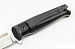Нож Kizlyar Supreme Trident 420HC S+SW (Сатин+SW, Черная рукоять, кожаный чехол)