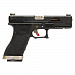 Модель пистолета (WE) GLOCK-17 G-Force черный, хромированный ствол WE-G001WET-5