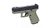 Пистолет страйкбольный (KJW) Glock G23 GBB, олива, металлический слайд, модель - KJW-G23-MS (OD)