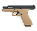 Пистолет страйкбольный KJW Glock 17 бежевый, KP-17.GAS-TAN