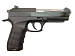 Пистолет пневматический EKOL ES P92B Black (Blowback)