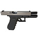 Пистолет страйкбольный WE Glock 17 Gen4, хром, WE-G001B-SV