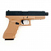 Модель пистолета (KJW) GLOCK G17 GBB GAS, ствол с резьбой, мет. слайд. KP-17-TBC TAN