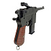 Пистолет страйкбольный Stalker SA96M Spring (Mauser C96), 6 мм