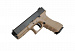 Пистолет страйкбольный KJW Glock 17 бежевый, KP-17.CO2-TAN