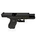 Пистолет страйкбольный (KJW) Glock G18 GBB GAS, автомат, металлический слайд, модель - KP-18-MS-BK