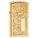 Зажигалка Zippo 1652B Slim Venetian Brass