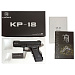 Пистолет страйкбольный (KJW) Glock G18 GBB GAS, автомат, металлический слайд, модель - KP-18-MS-BK