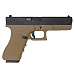 Пистолет страйкбольный (WE) Glock-17 gen3, металл слайд, WE-G001A-TAN / GP616